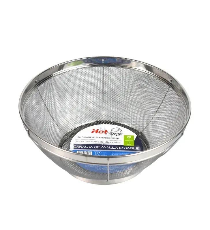 Canasta Estable de Acero Inoxidable No. 28 Hot Spot – Z504