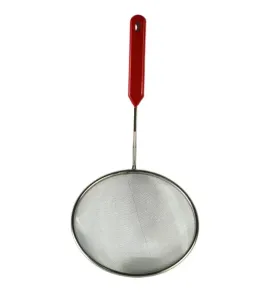 Espumadera metálica Z053‑2 No. 16 – Mango plástico rojo