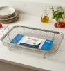 Charola Colador Rectangular de Acero Inoxidable 34x25cm Hot Spot – Z624
