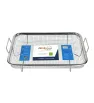 Charola Colador Rectangular de Acero Inoxidable 34x25cm Hot Spot – Z624