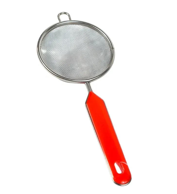 Colador de Acero Inoxidable Malla Roja 10cm Hot Spot – Z612