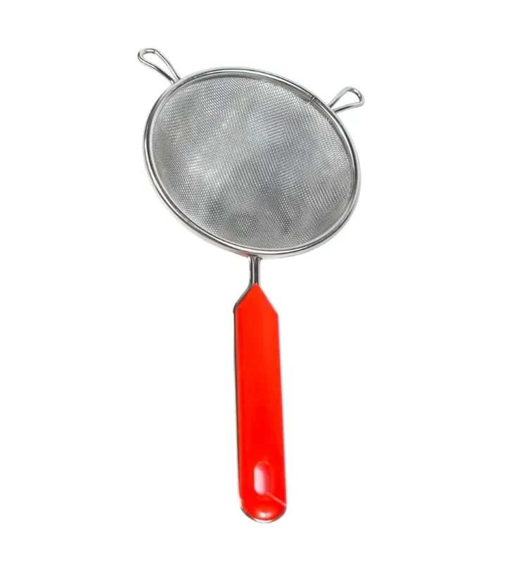 Colador de Acero Inoxidable Malla Roja 12cm Hot Spot – Z613