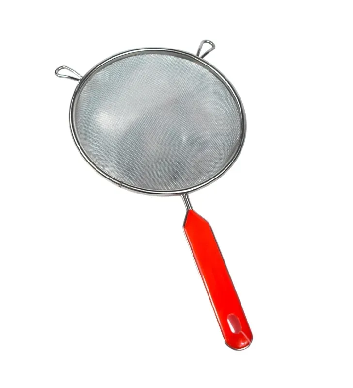 Colador de Acero Inoxidable Malla Roja 16cm Hot Spot – Z615