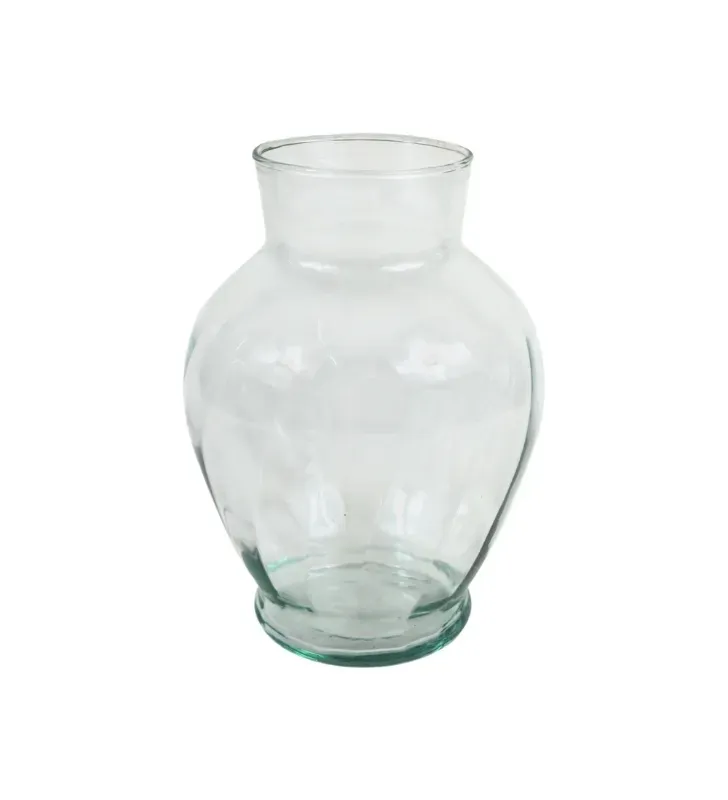 Florero de Vidrio Tipo Tibor Jr. Mediano North Glass – Jarón de Cristal