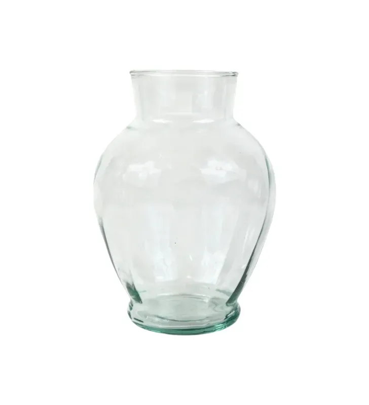 Florero de Vidrio Tipo Tibor Jr. Mediano North Glass – Jarón de Cristal