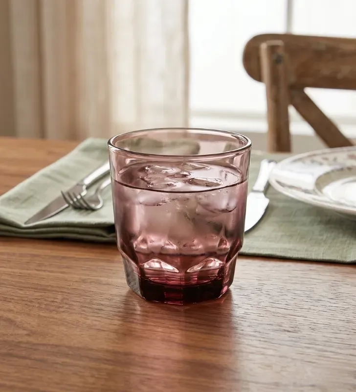 Vaso de Plástico Prisma Uva Lunita 9014 | Facetado Resistente