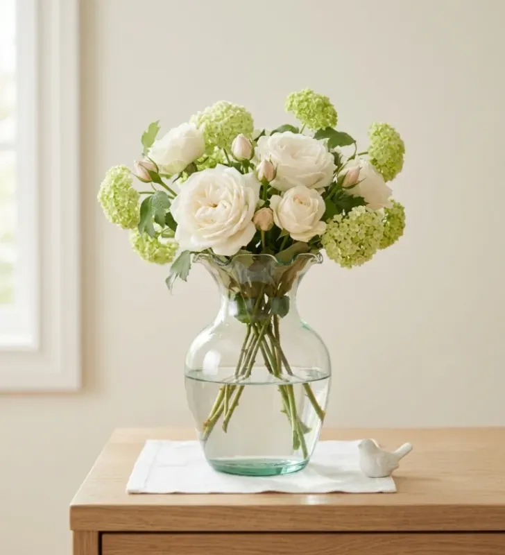 Florero de Vidrio Toscana Chico North Glass – Con Olanes