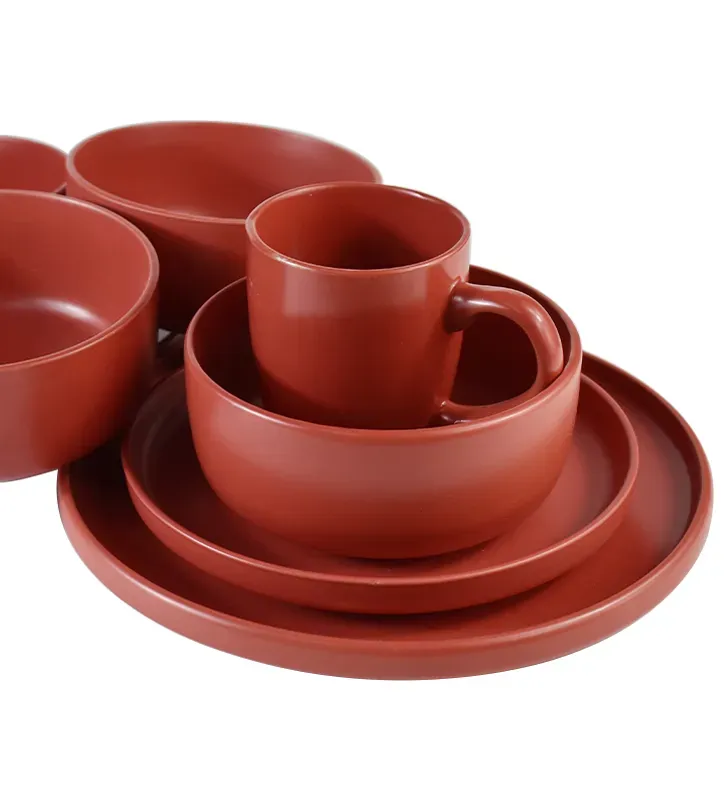 VAJILLA 16PZ COLORES LINEA MATTE