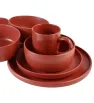 VAJILLA 16PZ COLORES LINEA MATTE