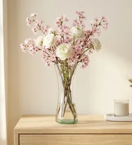 Florero de Vidrio Bambú Chico North Glass – Centros de Mesa