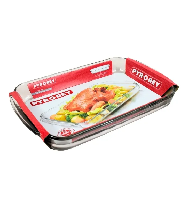 Bandeja Rectangular de Vidrio Pyr-o-rey 3L 40x25cm | Modelo 2653