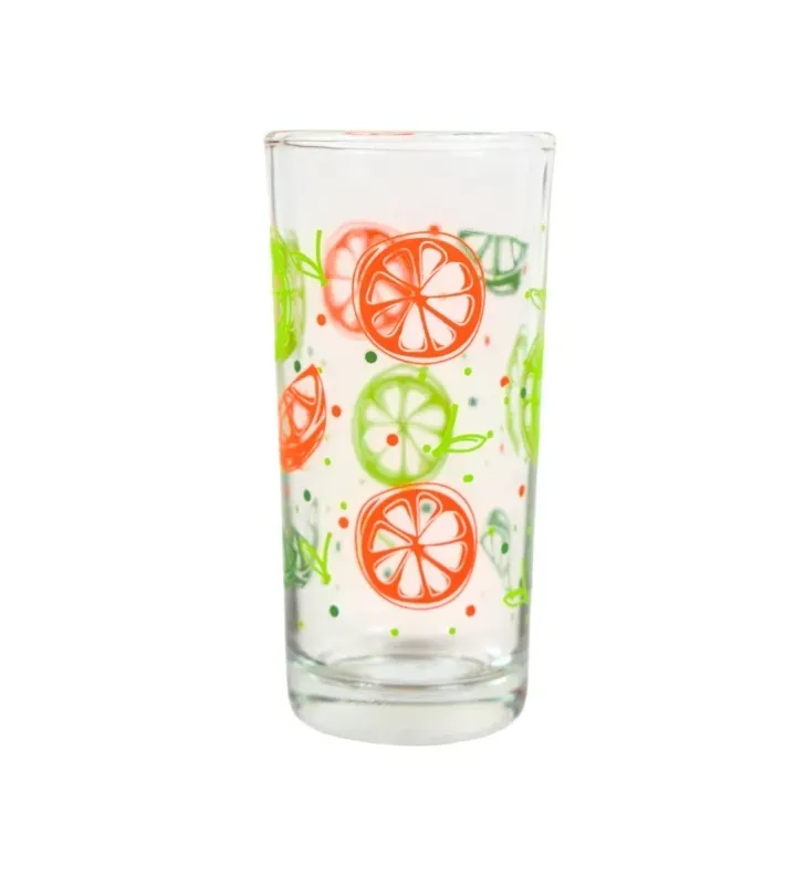 Vaso Cubero Cítricos 295 ml 9660 Crisa – Vaso de Vidrio Decorado