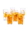 Juego de Vasos Decorados Naranjas 295 ml 6 Pzas Crisa 8360
