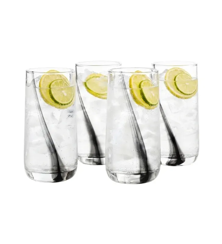 Juego de Vasos Altos Black Swirl 16 oz 4 Pzas Libbey 6098