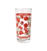 Vaso Decorado Rosas Rojas 9660 Crisa – Vaso de Vidrio Cubero