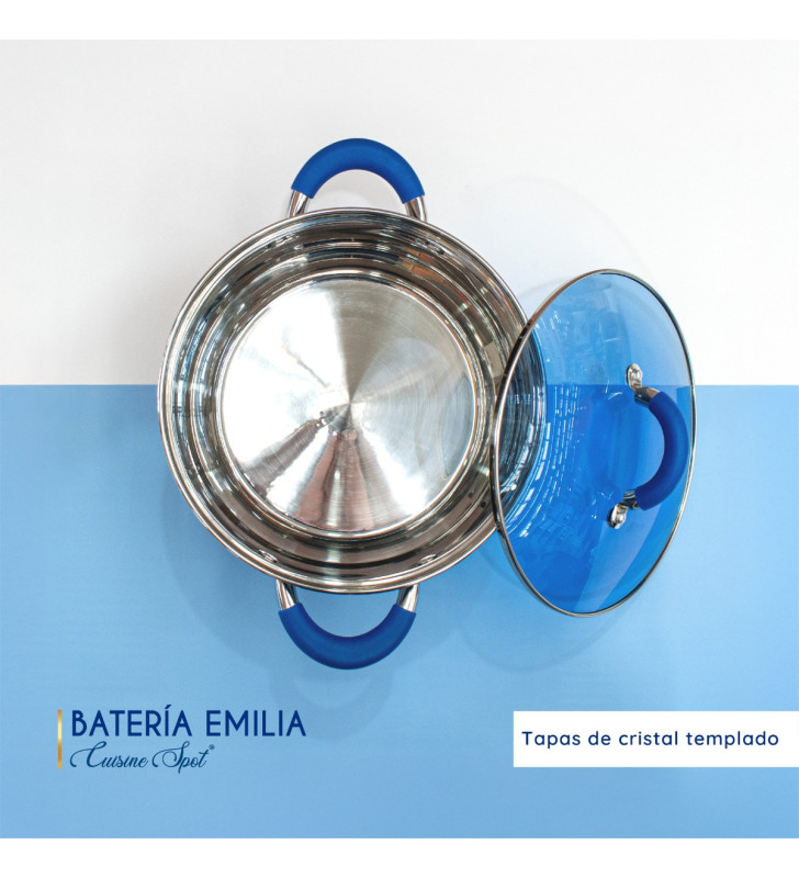Batería de Cocina Emilia Cuisine Spot – Acero Inoxidable