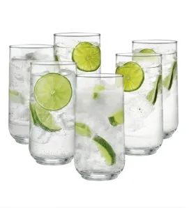 Juego de 6 Vasos Altos Koba 000 Crisa 6098 – Cristalería de Vidrio