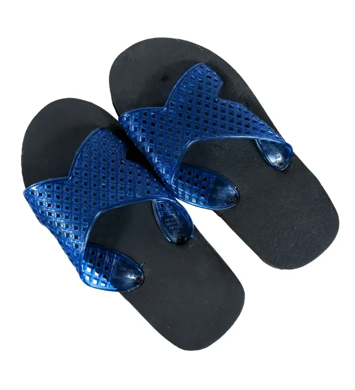 Sandalia Cruzada Cristal Azul No. 21 Calzaval – Calzado de Hule