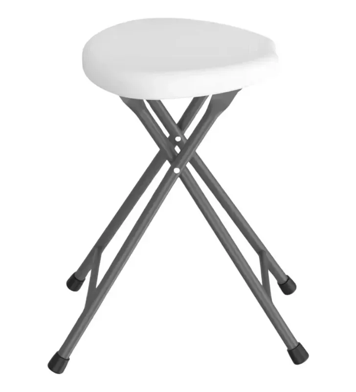 Banco Plegable Bari 48 cm Duna – Asiento de Plástico y Metal