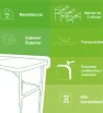 Mesa Plegable Verona Portafolio 1.20 mts Duna – Mesa de Plástico Rectangular
