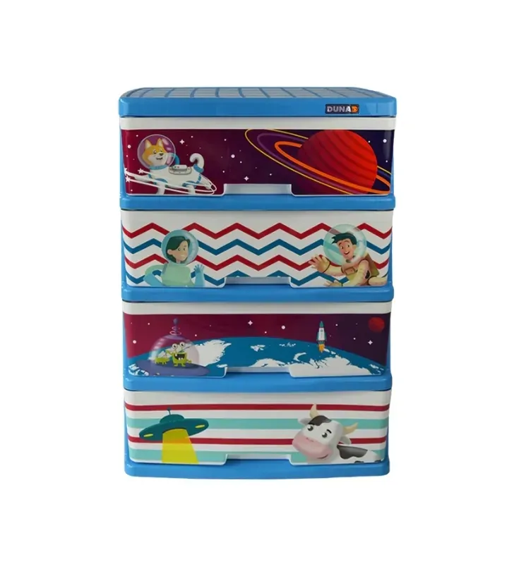 Cajonera de Plástico Infantil Espacio 4 Niveles Duna