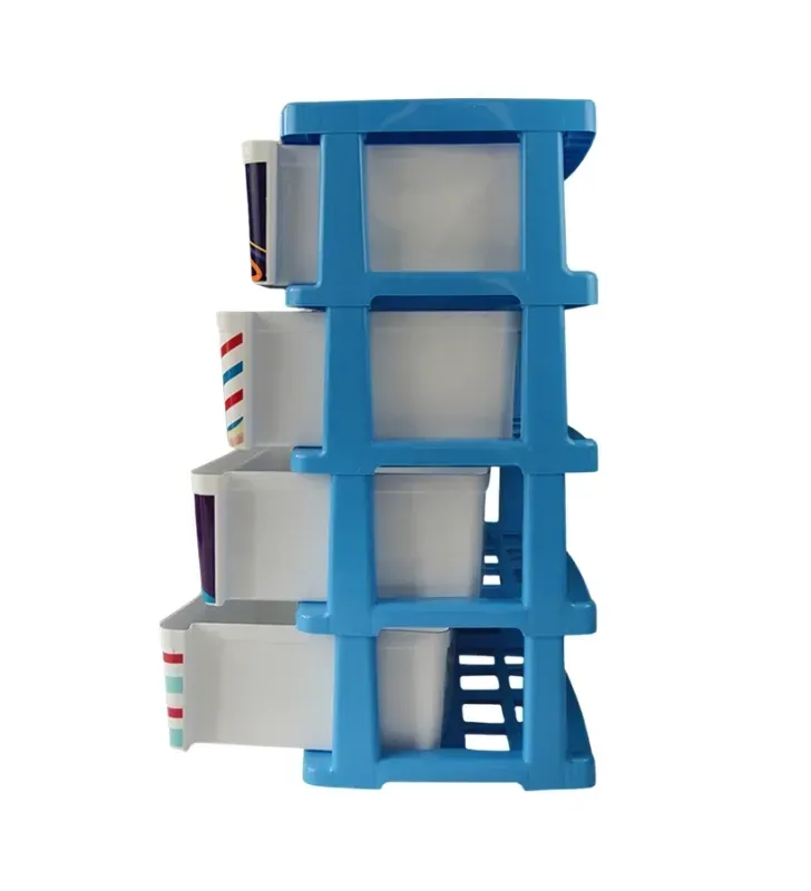 Cajonera de Plástico Infantil Espacio 4 Niveles Duna