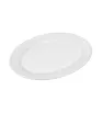 Plato Ovalado 27cm Glacial Santa Anita – Vajilla Cerámica Blanca 309048