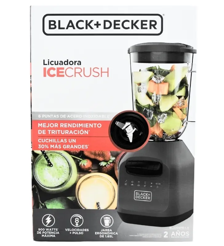 Licuadora Trituradora de Hielo Black+Decker 900W BL2209PB-LA