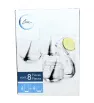 Juego de Vasos de Vidrio 8 Piezas Black Swirl Crisa – A382