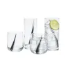 Juego de Vasos de Vidrio 8 Piezas Black Swirl Crisa – A382