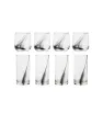 Juego de Vasos de Vidrio 8 Piezas Black Swirl Crisa – A382