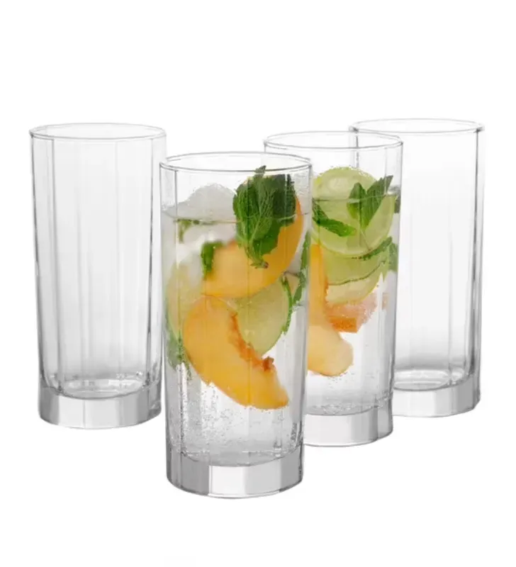 Juego de 6 Vasos de Vidrio Facetados Crisa 426ml – 6260