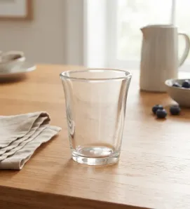 Vaso de Vidrio Cosmos Cristalino Crisa 260ml – Modelo 0149