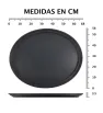 Charola Ovalada de Fibra de Vidrio Antiderrapante 56x68cm Travessa
