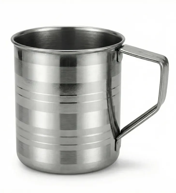Pocillo de Acero Inoxidable con Rayas Travessa 500ml – 146-101-010