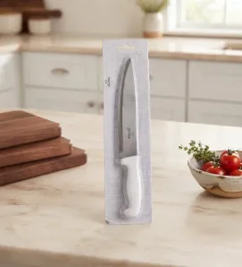 Cuchillo Chef Profesional de Acero Inoxidable 10" Blanco Travessa