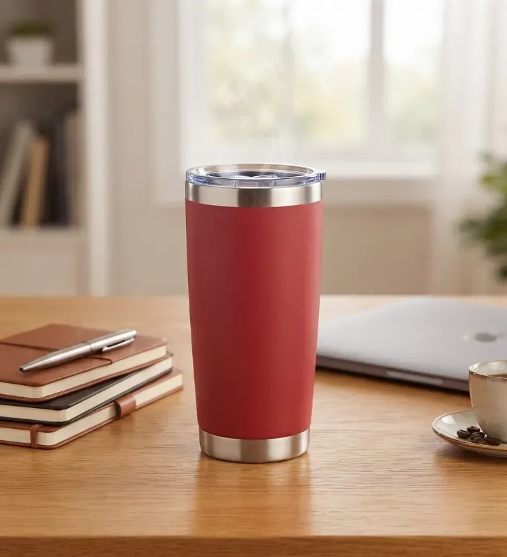 Vaso Rojo Termo de Acero Inoxidable 20oz Travessa – 150-102-020