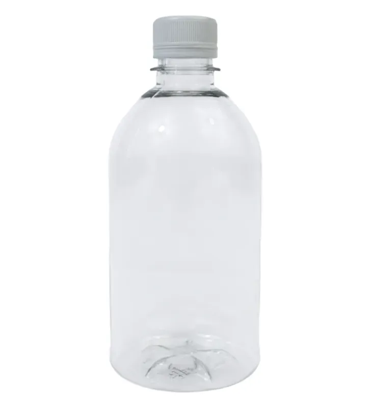 Botella PET campana 500 ml R‑28 con cintillo de seguridad