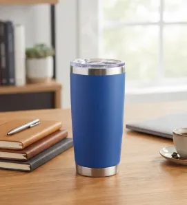 Vaso Azul Termo de Acero Inoxidable 20oz Travessa – 150-104-020