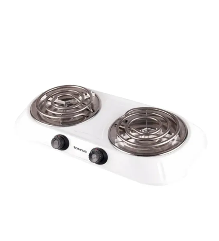 Parrilla Eléctrica Alpha Duo Black Taurus 2 Quemadores