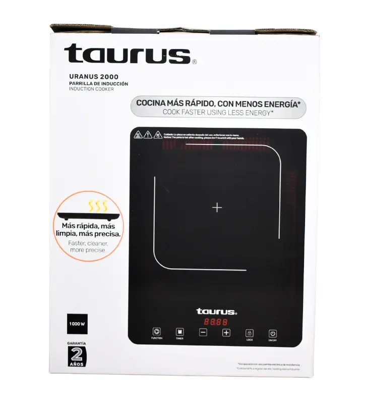 Parrilla de Inducción Digital Uranus 1000W Taurus – M96811900