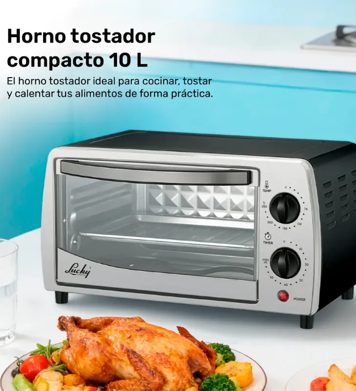 Horno Eléctrico Tostador Kuki 10L Lucky – M97100010