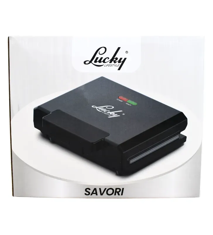 Sandwichera Eléctrica Savori 750W Lucky – M96800960