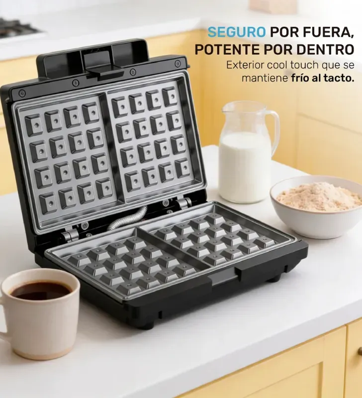 Waflera Eléctrica 2 Waffles Lucky Wow 750W – M96800060