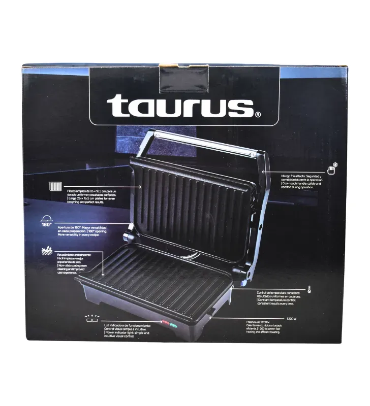 Parrilla y Sandwichera de Contacto Tostaro 1200W Taurus