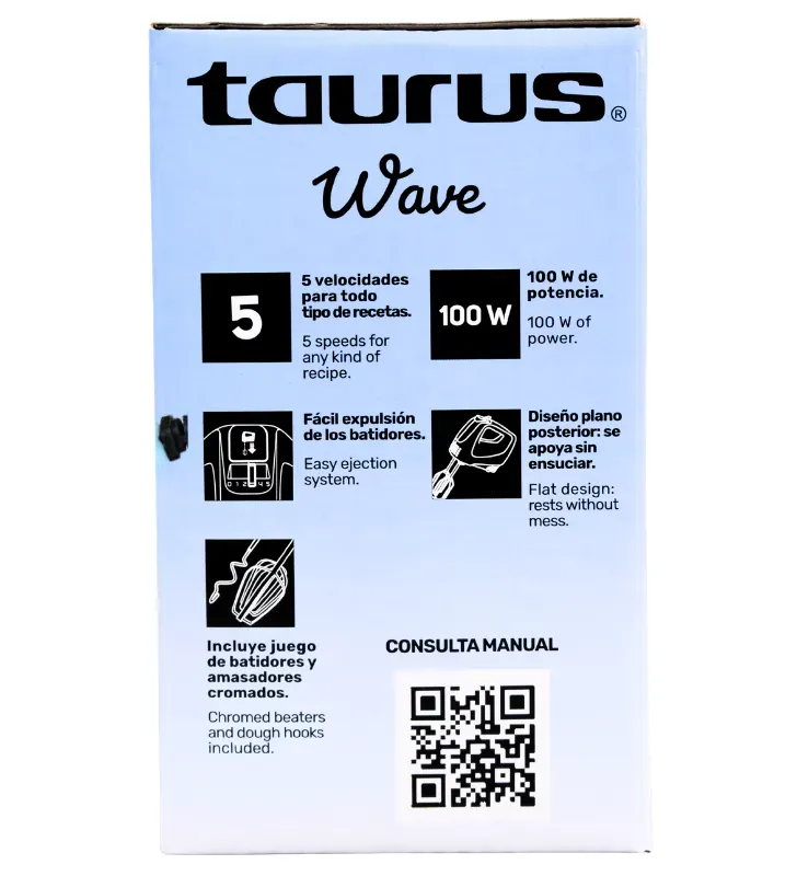 Batidora Manual MX-100 Wave 5 Velocidades Taurus – M91608160