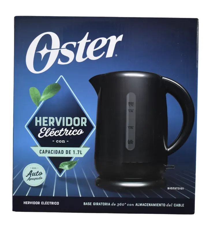 Hervidor Eléctrico Oster Negro 1.7L – 2143539