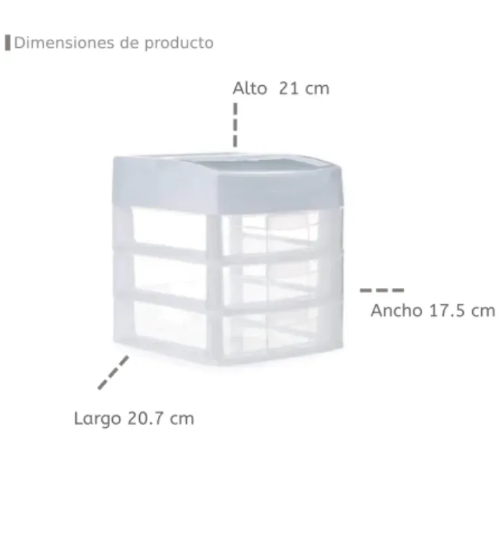 Mini Cajonera Sesia 3 Cajones Italhome Coral