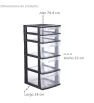 Cajonera de 5 Cajones Fox 5 Italhome Rosa