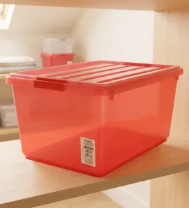 Caja Organizadora de 42 Litros con Broches Italhome